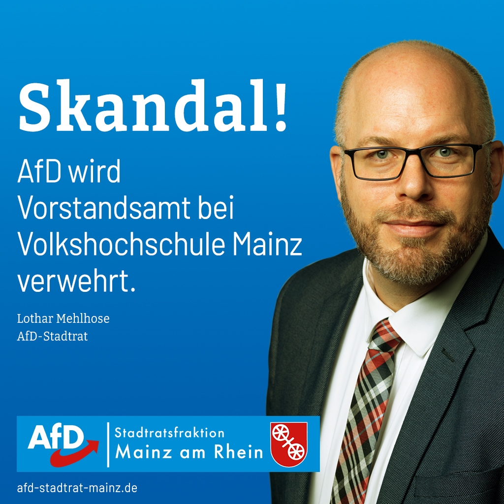 Brandmauer-Gaga bei der Vorstandswahl der Volkshochschule Mainz!